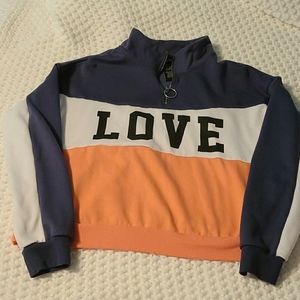Women's striped sweatshirt